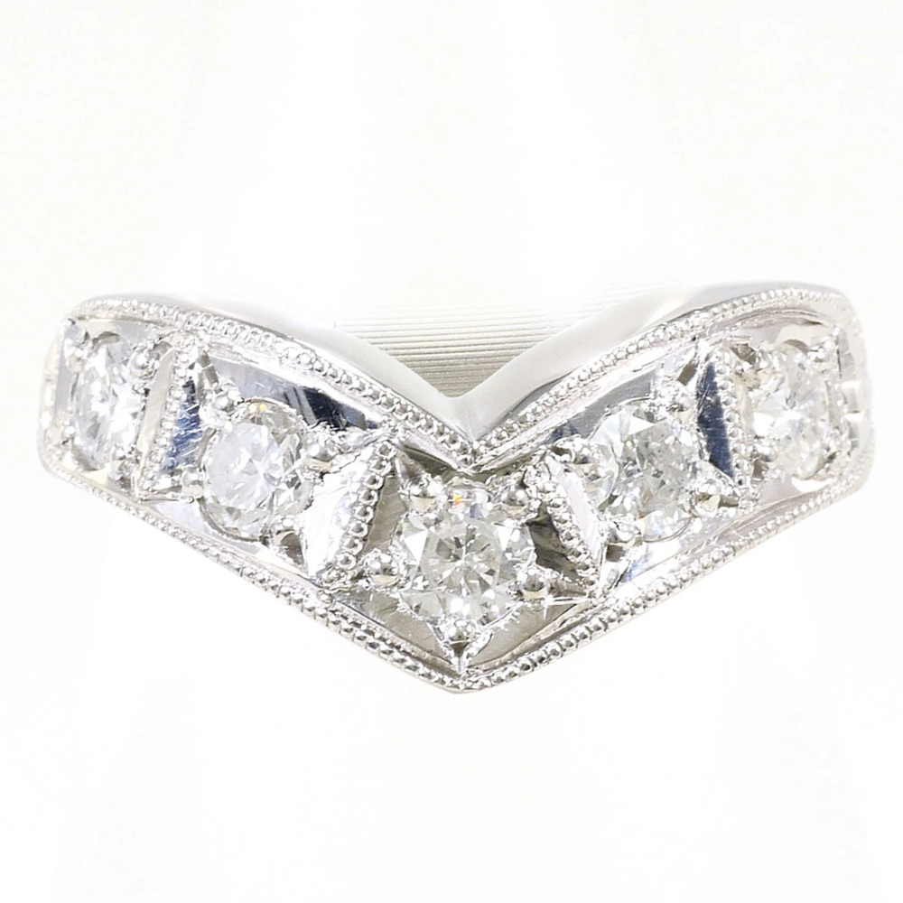 VINTAGE Silver Diamond Ring